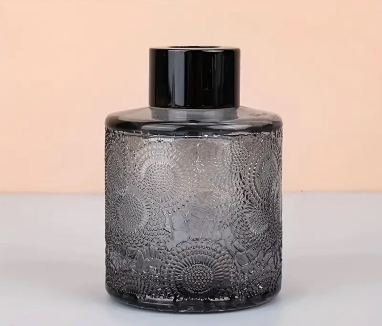 Vase Mandala noir